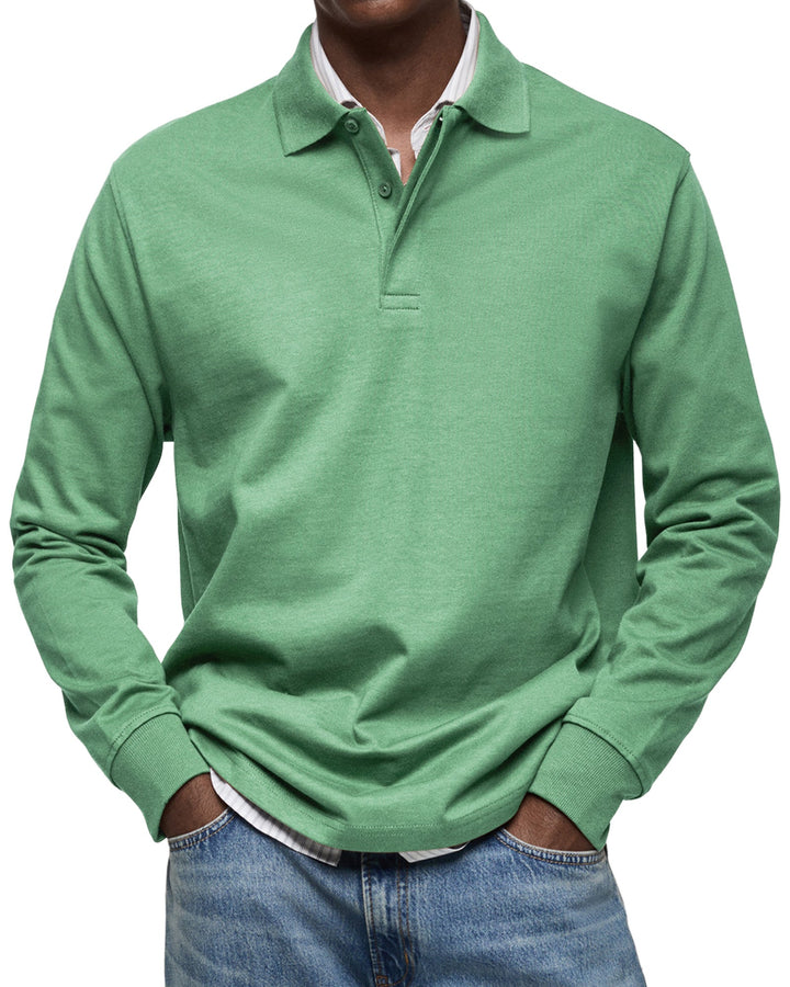 Torsten™ | Casual Poloshirt med Lange Ærmer