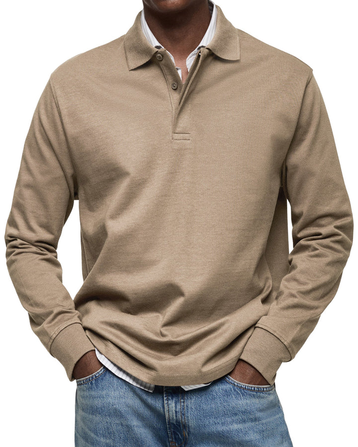 Torsten™ | Casual Poloshirt med Lange Ærmer