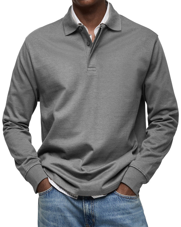 Torsten™ | Casual Poloshirt med Lange Ærmer