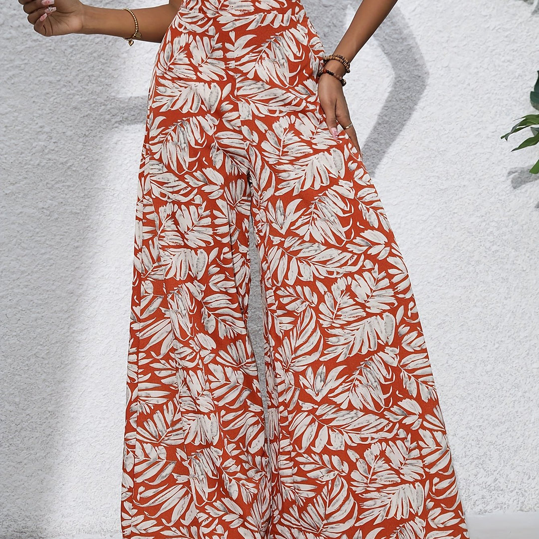 Ester™ - Chic Bohemian Bukser med Bred Ben