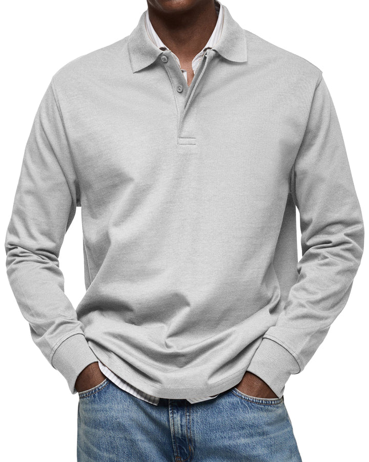 Torsten™ | Casual Poloshirt med Lange Ærmer