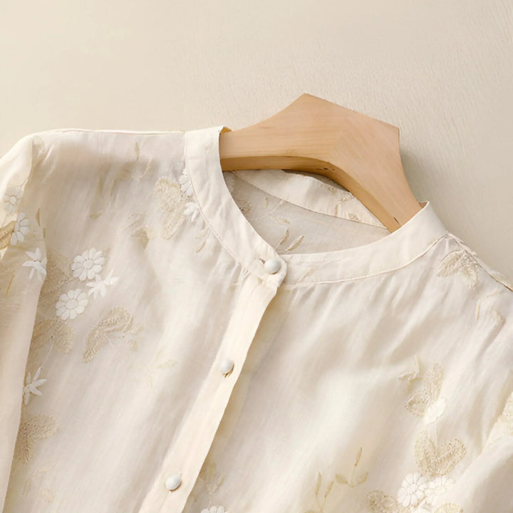 Emma – Let og Elegant Bomuldsbluse