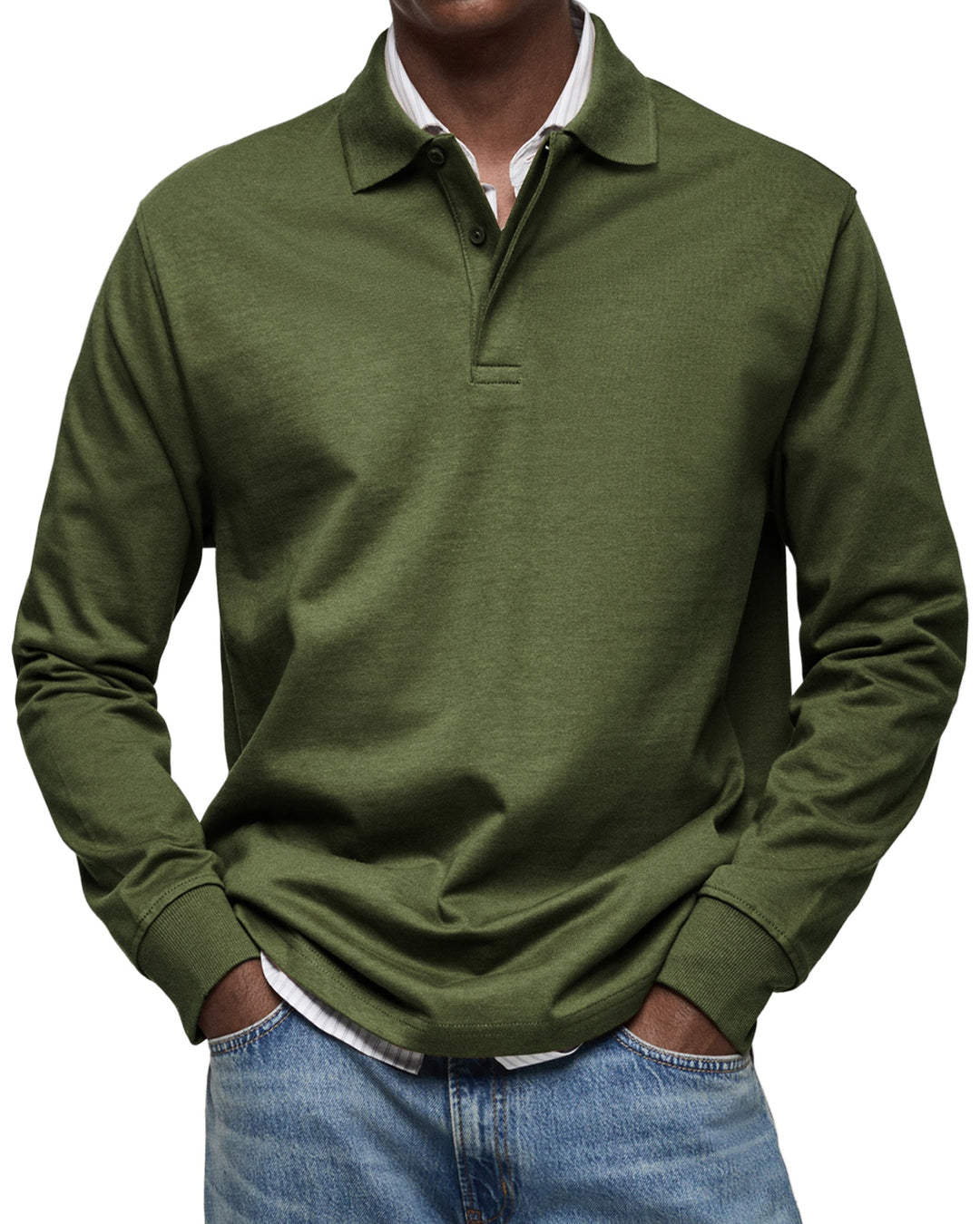 Torsten™ | Casual Poloshirt med Lange Ærmer
