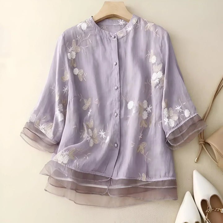 Emma – Let og Elegant Bomuldsbluse