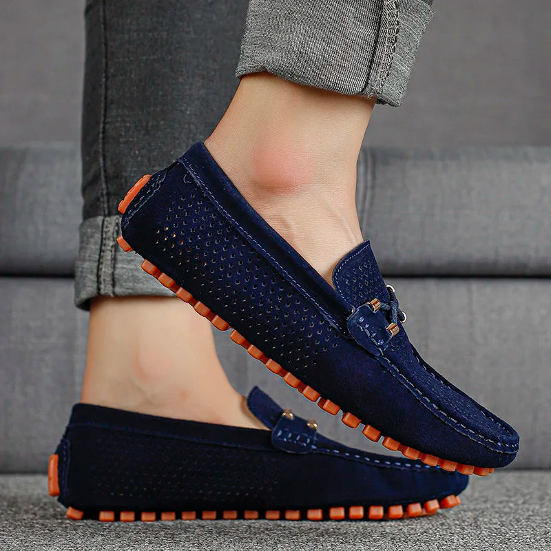 GIANNI PERFORERET LÆDER LOAFERS