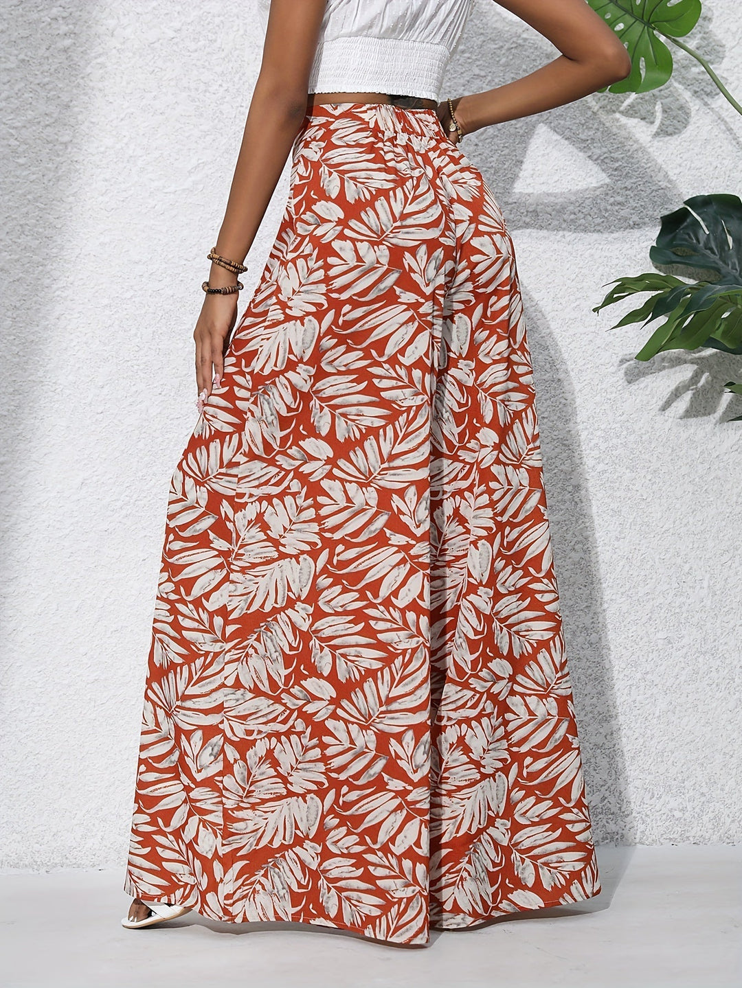 Ester™ - Chic Bohemian Bukser med Bred Ben