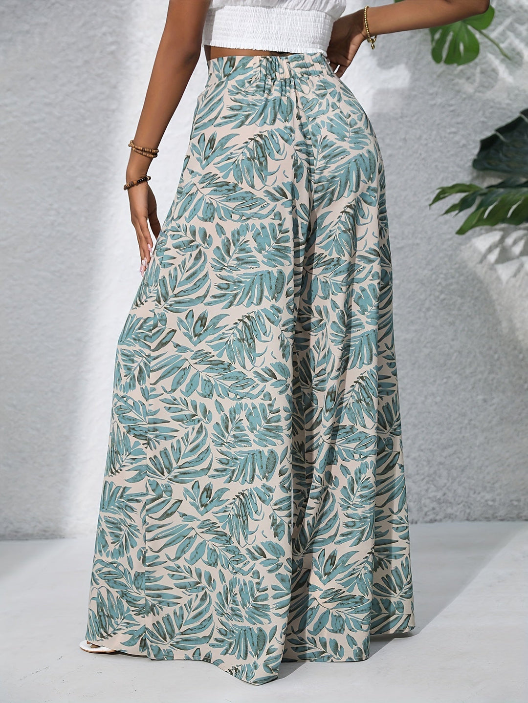 Ester™ - Chic Bohemian Bukser med Bred Ben