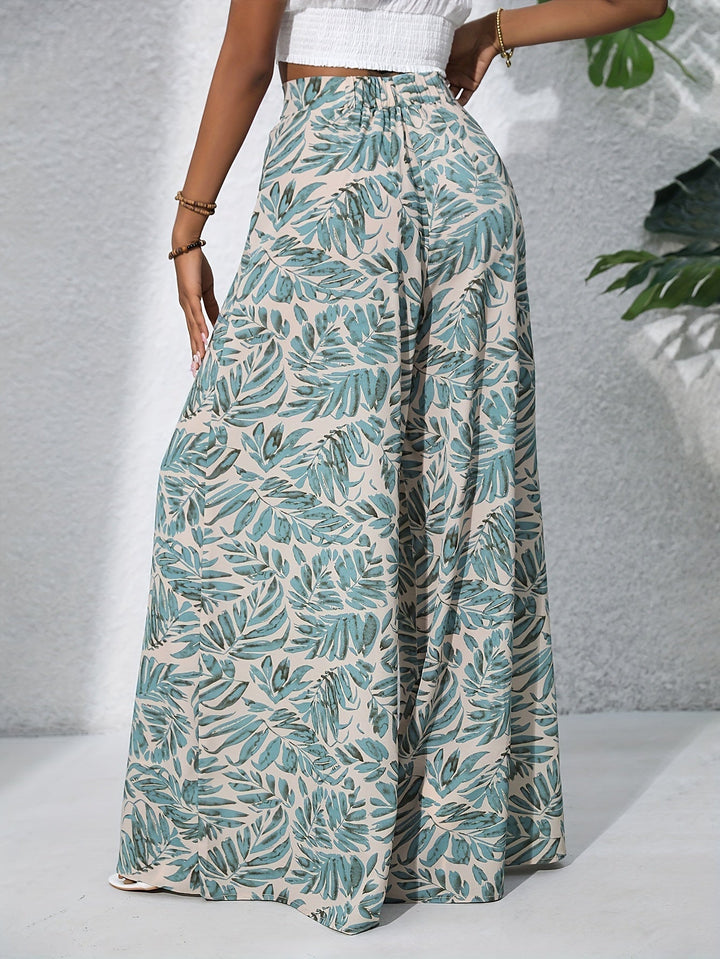 Ester™ - Chic Bohemian Bukser med Bred Ben