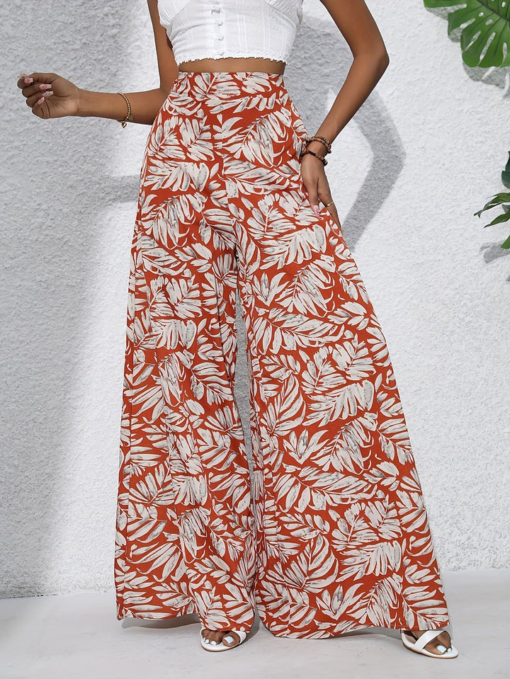 Ester™ - Chic Bohemian Bukser med Bred Ben